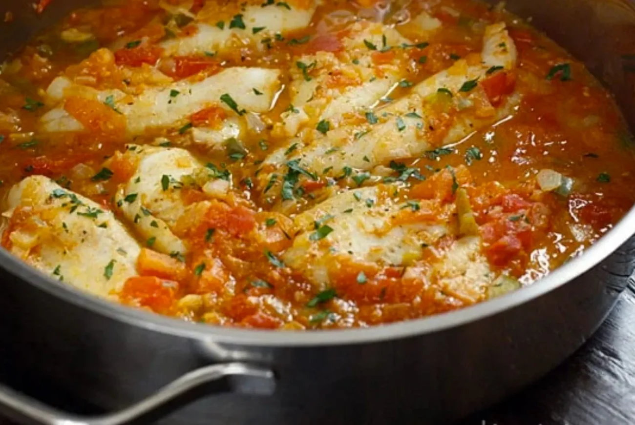 Skillet Cajun Spiced Fish With Tomatoes