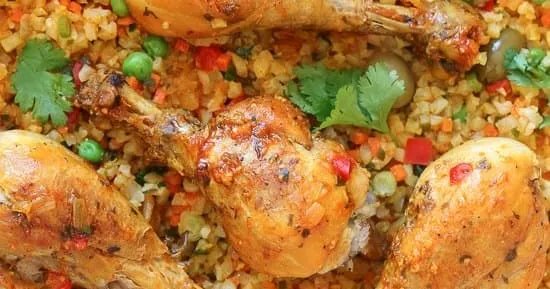 Skillet Cauliflower Arroz Con Pollo