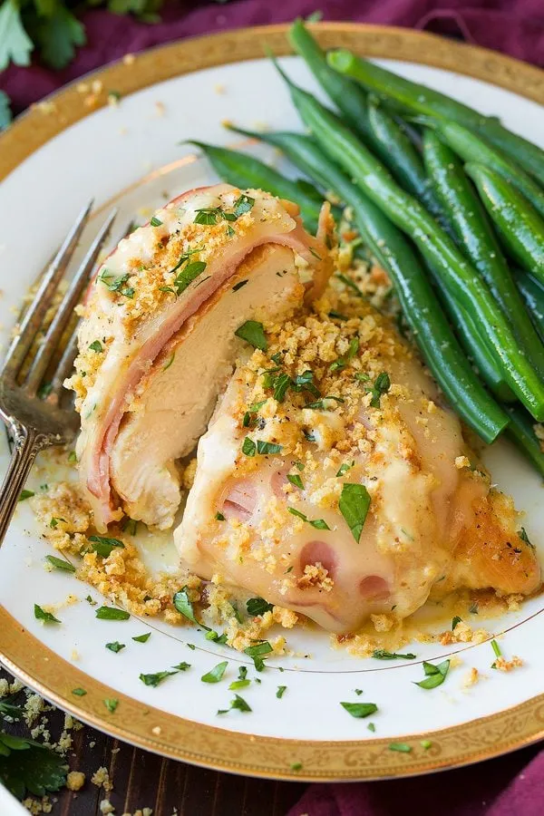 Skillet Chicken Cordon Bleu