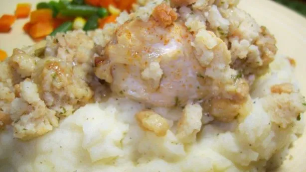 Skillet Chicken, Stuffing And Gravy