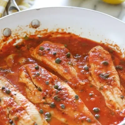 Skillet Fish Fillet With Tomatoes