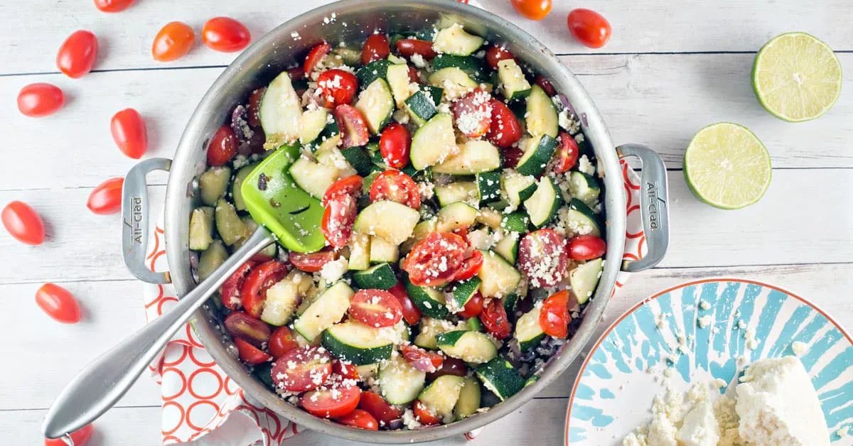 Skillet Mexican Zucchini