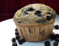 Skinny Banana Blueberry Muffins