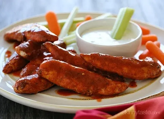 Skinny Buffalo Chicken Strips