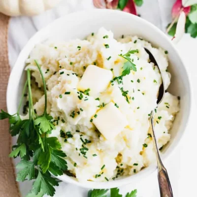 Skinny Buttermilk Mashed Potatoes With Chives