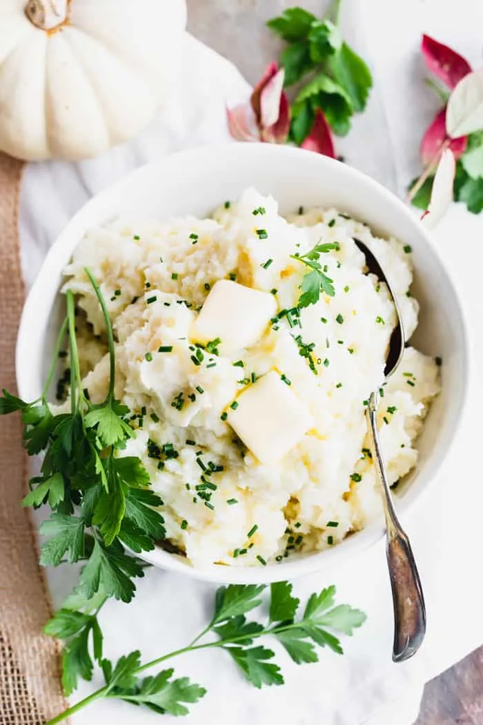 Skinny Buttermilk Mashed Potatoes With Chives