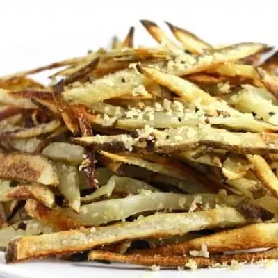 Skinny Garlic Parmesan Fries