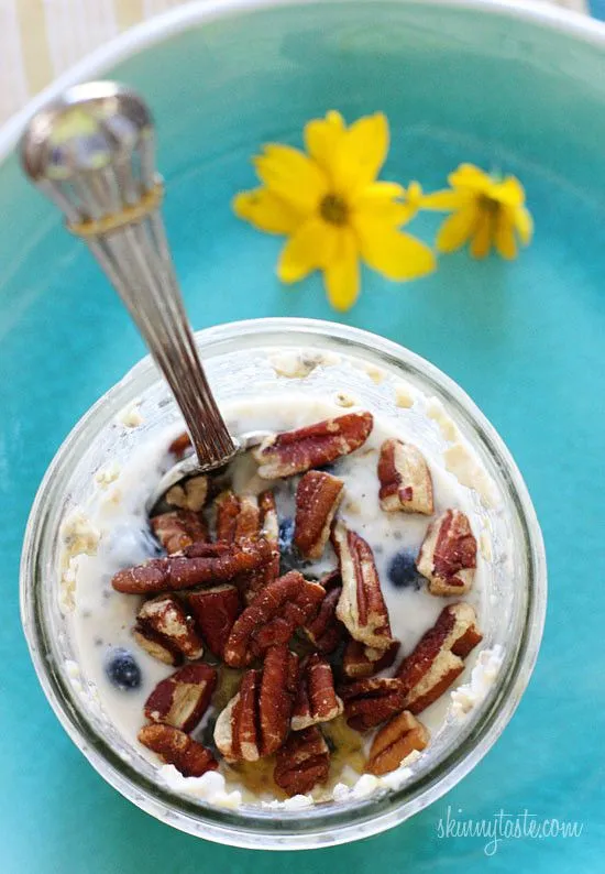 Skinny Pumpkin Overnight Oats In A Jar