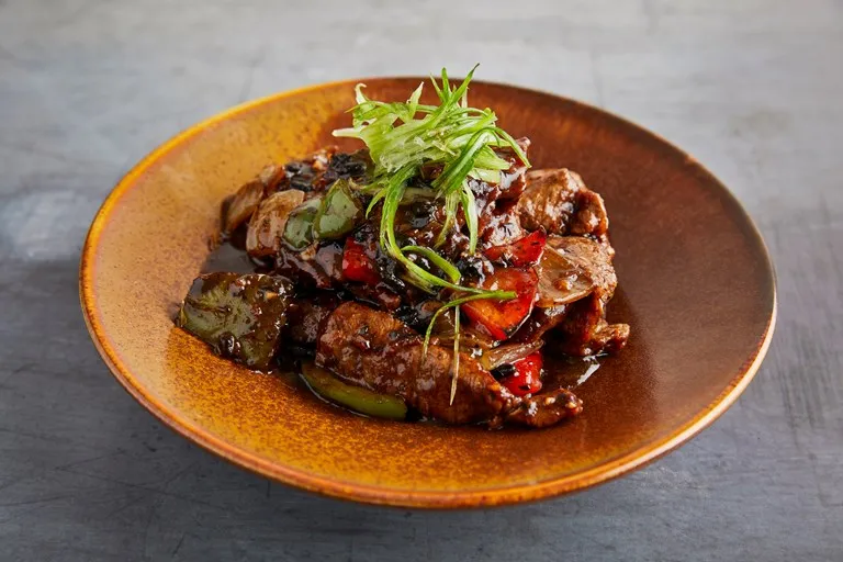 Sliced Beef With Black Beans & Chinese