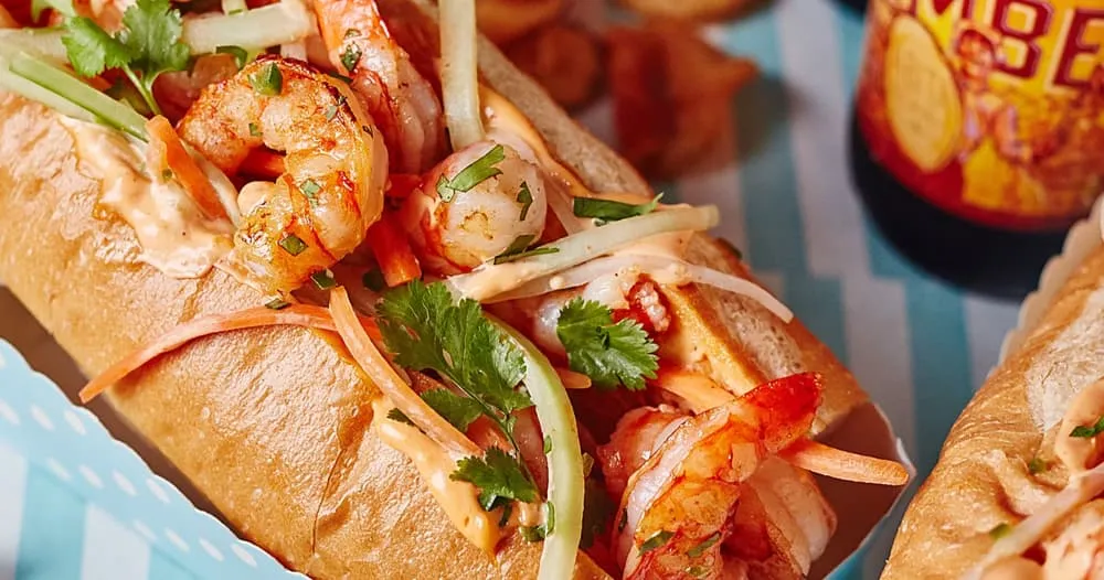 Slimmed Down Shrimp Po Boy