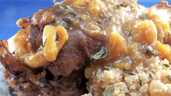 Slow Cooked Moroccan Lamb Shanks