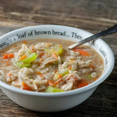 Slow Cooker Chicken Barley Soup