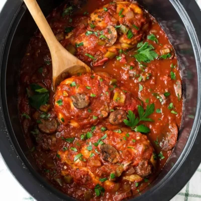 Slow Cooker Chicken Cacciatore