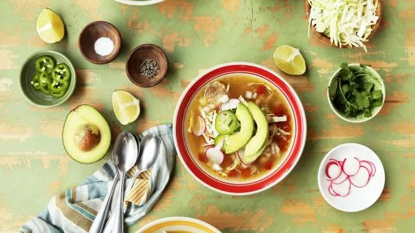 Slow Cooker Chicken Pozole