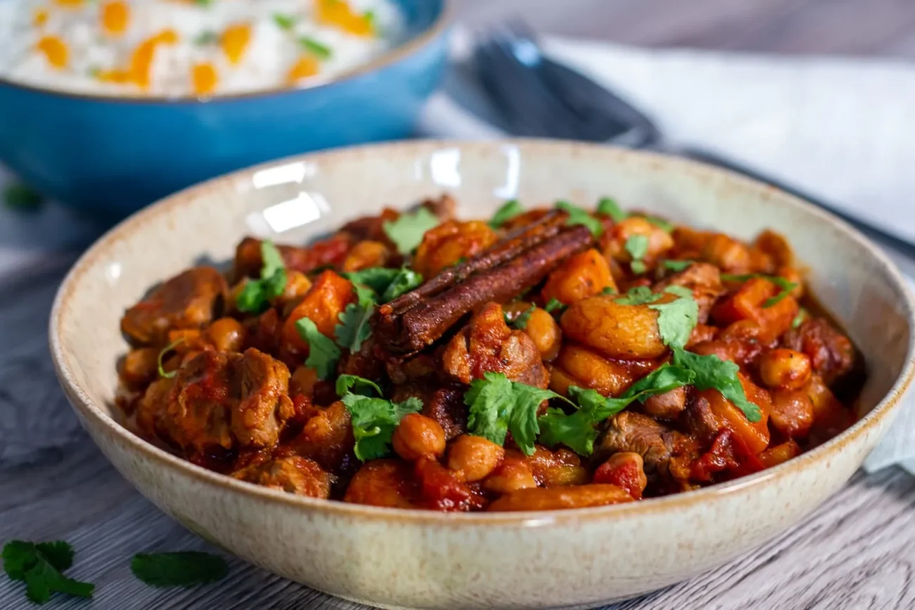 Slow Cooker Lamb, Apricot, And Olive Tagine