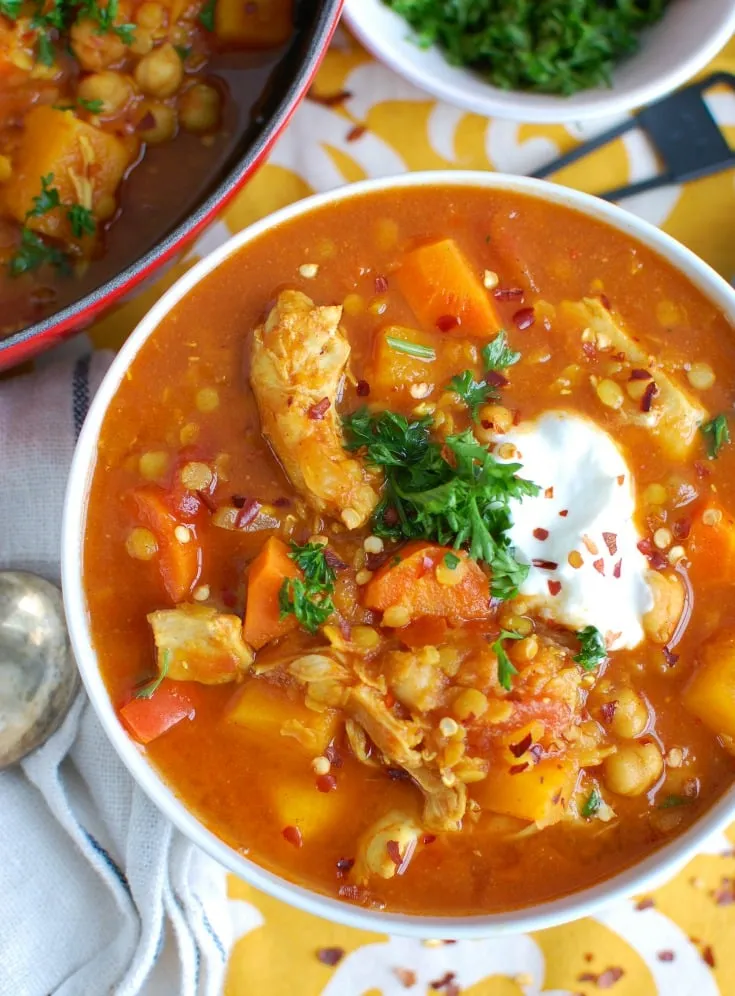 Slow-Cooker Moroccan- Spiced Chicken