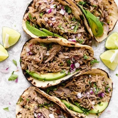 Slow Cooker Pork Carnitas Mexican Pulled Pork