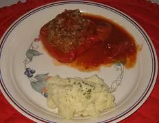 Slow Cooker Stuffed Bell Peppers