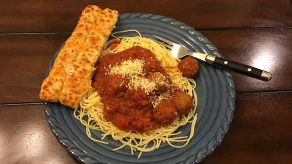 Slow Simmered Spaghetti And Meatballs