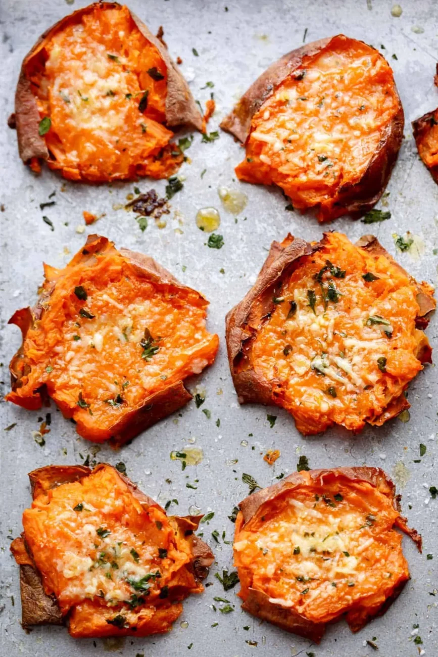 Smashed Sweet Potatoes