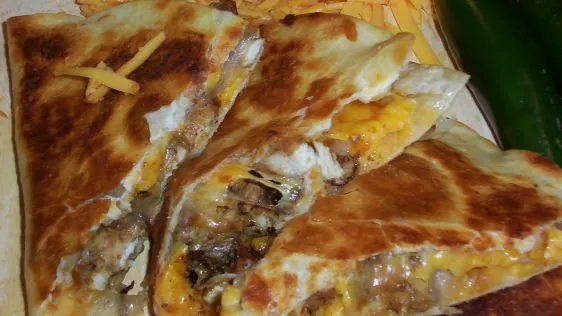 Smoked Cheddar Quesadillas