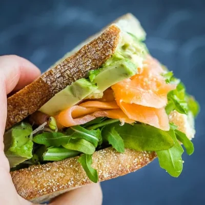 Smoked Salmon And Egg Salad Sandwiches