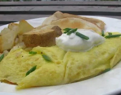 Smoked Salmon &Amp; Caramelized Onion Omelet