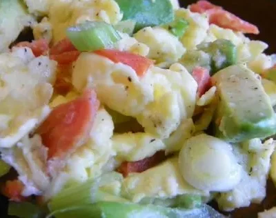 Smoked Salmon Soft Scrambled Eggs Delight