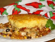 Spicy Chicken And Cornbread Casserole Delight