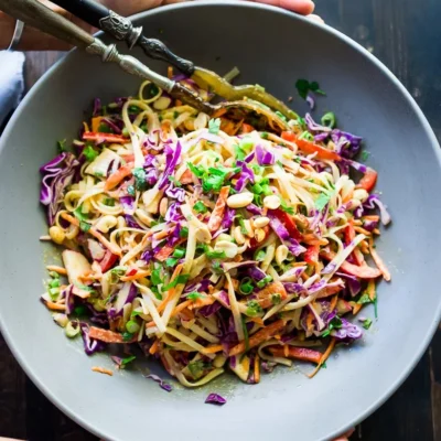 Spicy Peanut Chicken Ramen Slaw: A Perfect Dinner Delight