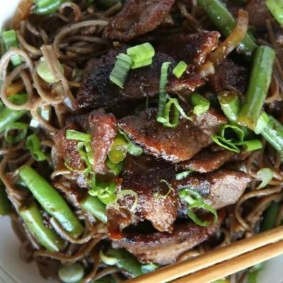 Spicy Szechuan Green Beans With Soba Noodles Recipe