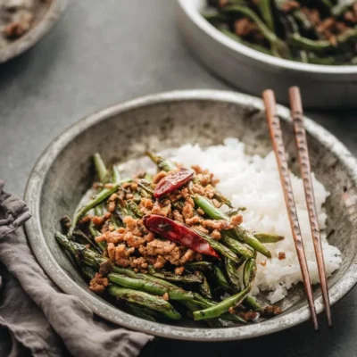 Spicy Szechuan-Style Stir-Fried Green Beans Recipe