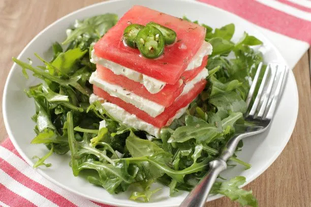 Spicy Watermelon Feta Salad with Serrano Chile – A Refreshing Summer Delight