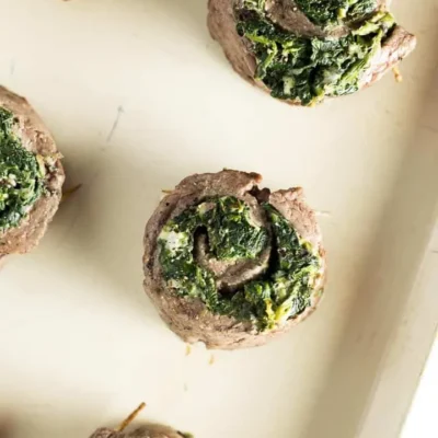 Spinach And Cheese Stuffed Steak Pinwheels - A Gourmet Twist