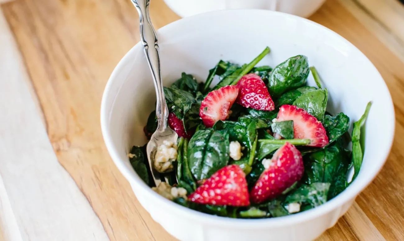 Strawberry Spinach Salad with Creamy Boursin Cheese