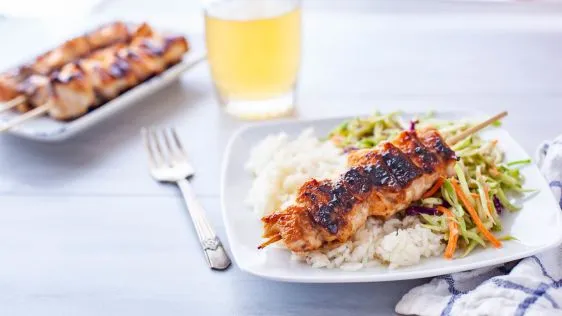 Succulent Soy-Glazed Salmon Skewers Recipe