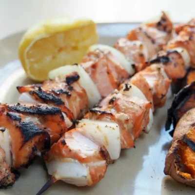 Succulent Soy-Glazed Salmon Skewers Recipe