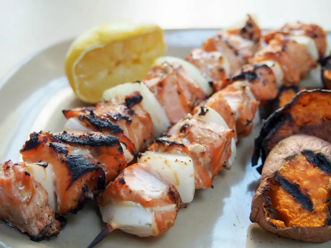 Succulent Soy-Glazed Salmon Skewers Recipe