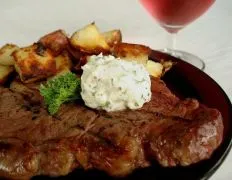 Succulent Steak Topped With Creamy Blue Cheese Butter