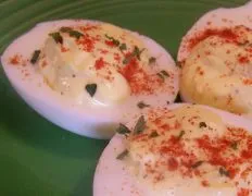 Sweet And Sour Deviled Eggs Delight