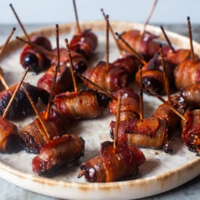 Sweet And Spicy Bacon-Wrapped Dates Recipe