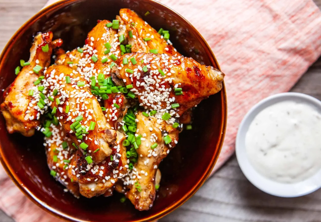 Sweet and Spicy Glazed Chicken Wings Recipe