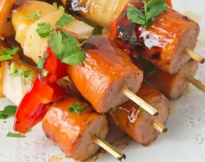 Tangy Kielbasa And Pineapple Skewers Recipe