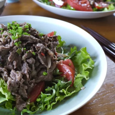 Tangy-Sweet Beef Salad Delight: A Refreshing Meal Idea