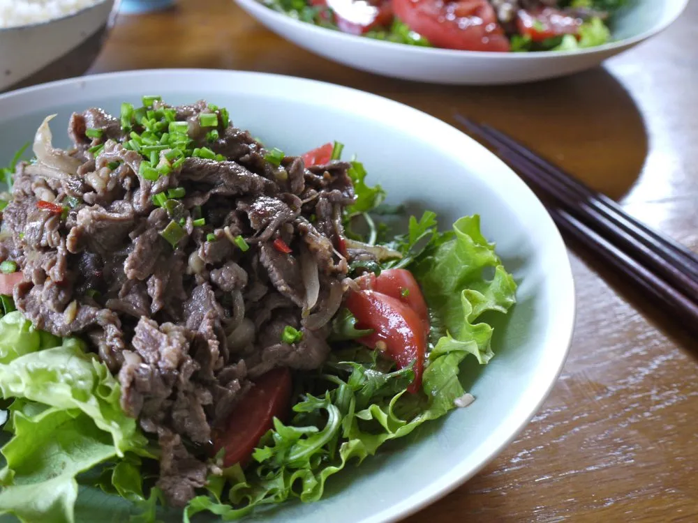 Tangy-Sweet Beef Salad Delight: A Refreshing Meal Idea