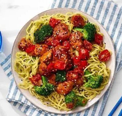 Tangy Sweet And Sour Chicken Ramen Delight