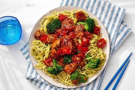 Tangy Sweet and Sour Chicken Ramen Delight