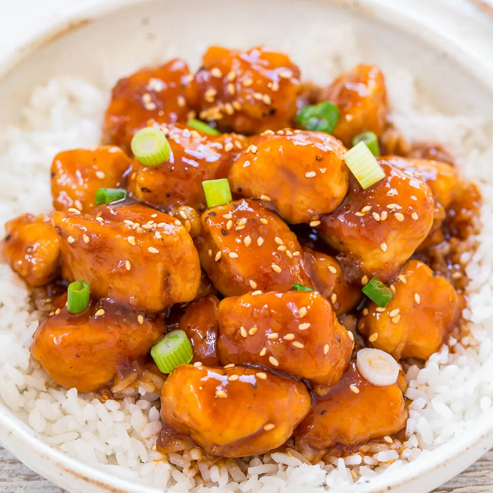 Tangy Sweet and Sour Chicken with Broccoli Delight