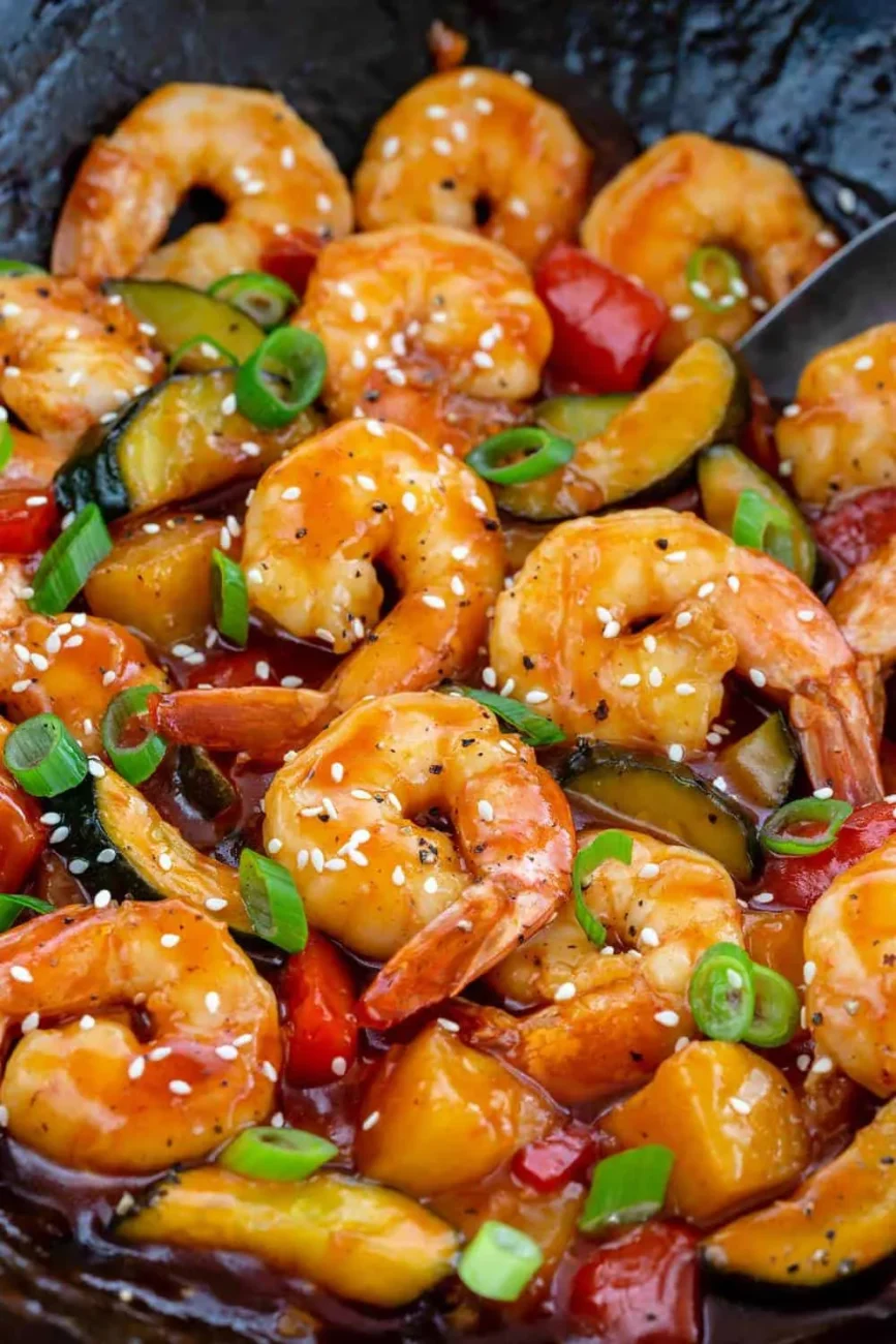 Tangy Sweet and Sour Shrimp Delight