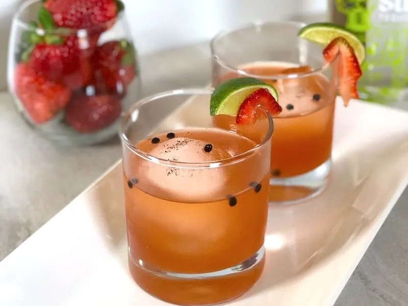 Tequila-Infused Strawberries with a Hint of Black Pepper